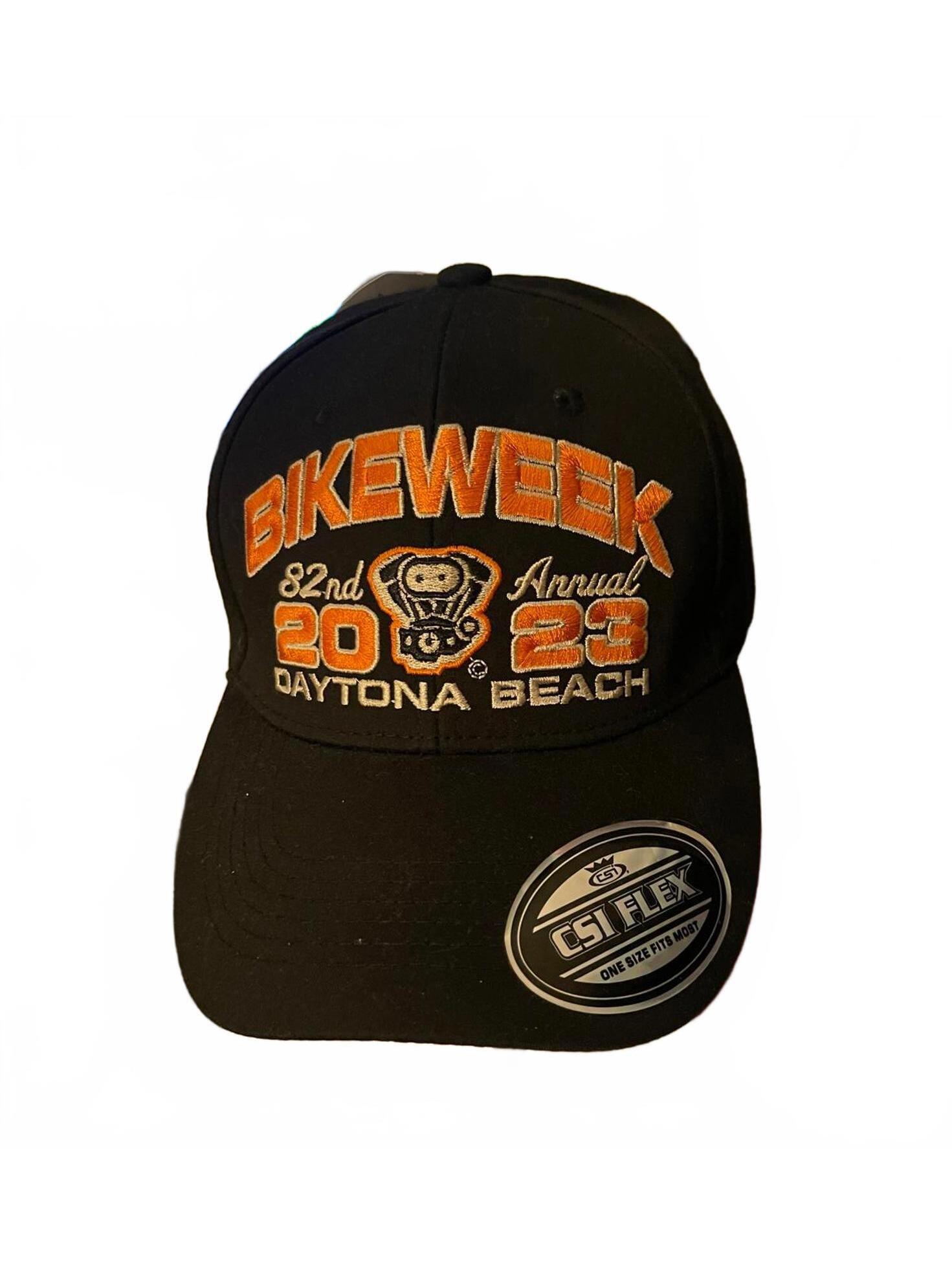 Bikeweek 82nd Annual 2023 Daytona Beach Black Flexfit Hat